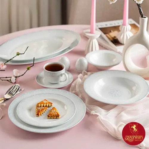 تصویر میز سرویس غذاخوری سابرینا چینی زرین