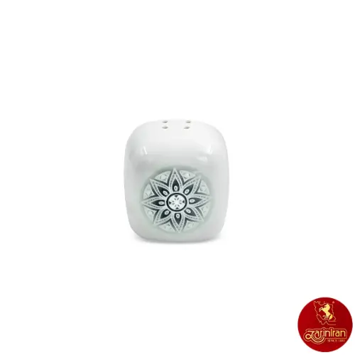 نمک پاش کواترو طرح ادلین طوسی چینی زرین