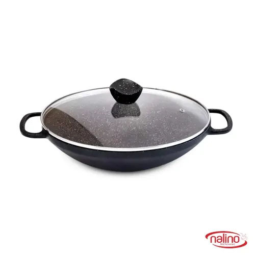 تابه چدن نالینو سایز 32 دودسته دربدار