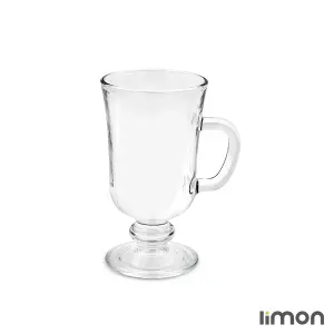 لیوان پایه دار شیشه ای لیمون 6 عددی کد 2446