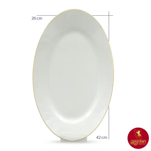 سرویس لب طلا 30 پارچه چینی زرین ایتالیا اف