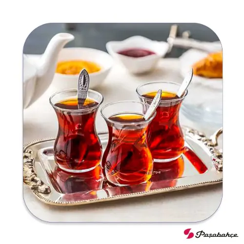 استکان کمر باریک 6 عددی پاشاباغچه