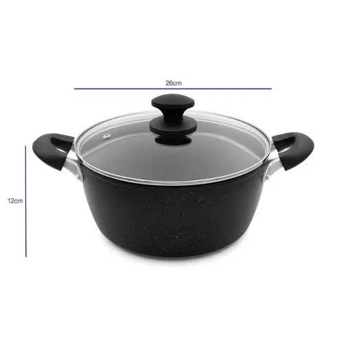 خرید اقساطی قابلمه گرانیتی ساراکوک سایز 26 مدل YWDT-2604 وارداتی