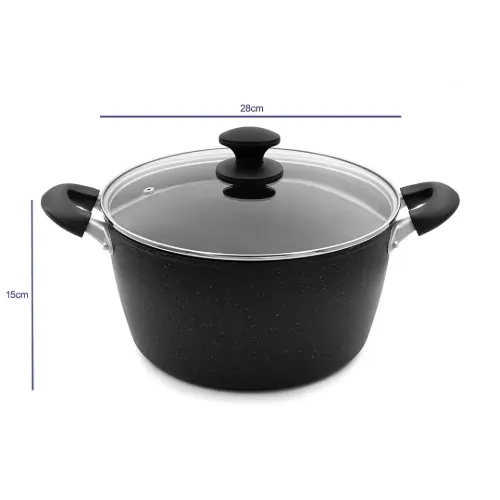 خرید اقساطی قابلمه گرانیتی ساراکوک سایز 28 مدل YWDT-2804 وارداتی