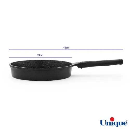 خرید اقساطی تابه تک دسته یونیک دیاموند سایز 24 کف گرانیت UN-8912