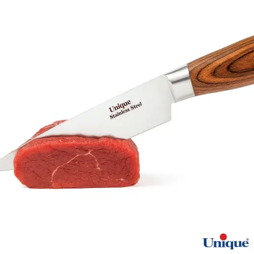 چاقو آشپزخانه یونیک 6 اینچ دسته چوبی UN-5542