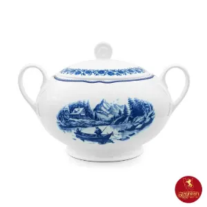 سوپ خوری چینی زرین ایتالیا اف طرح سن پترزبورگ