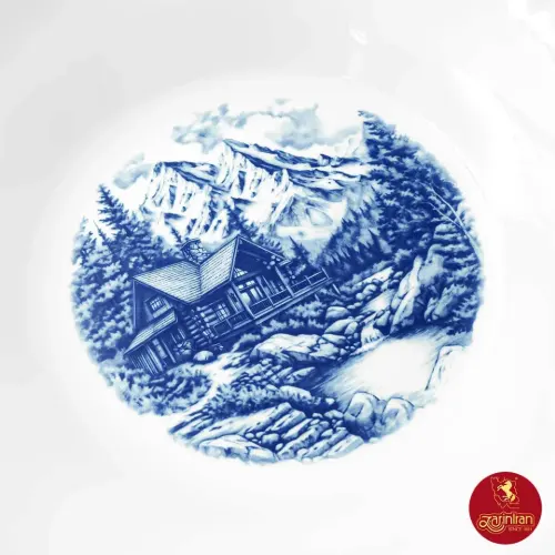 مشخصات چینی زرین سرویس قاب و قدح هگزان طرح سن پترزبورگ