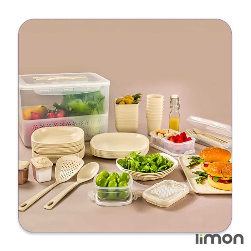 سرویس مسافرتی رویال 85 پارچه 8 نفره لیمون 8963