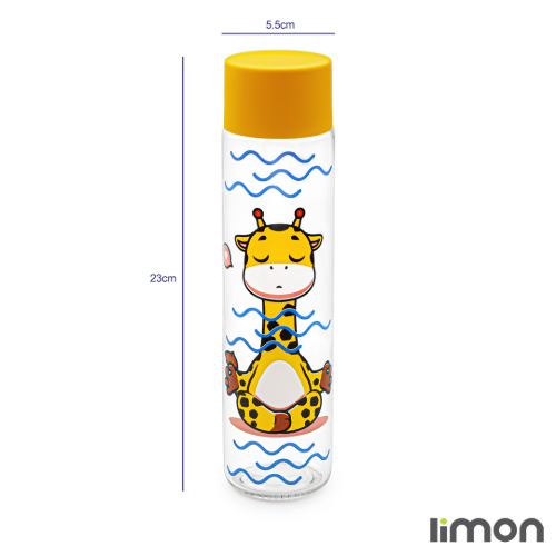 بطری آب استوانه ای لیمون سایز کوچک 1726