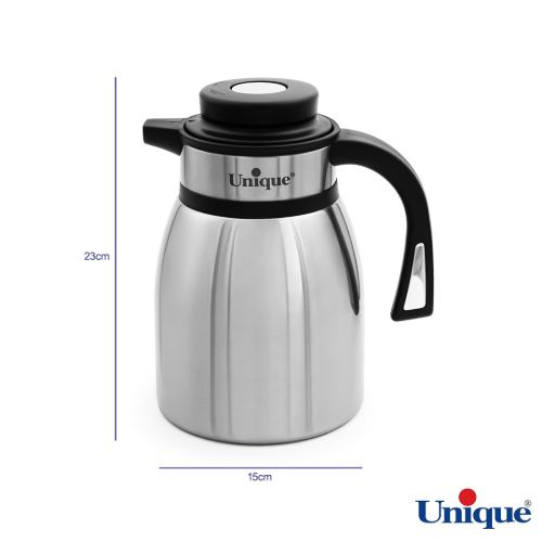 ابعاد فلاسک استیل 1.5 لیتر یونیک UN-1836