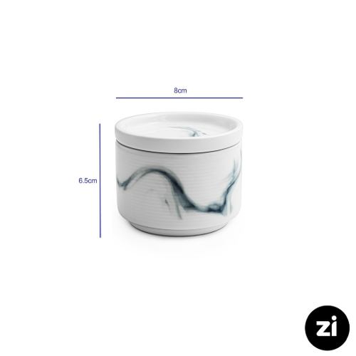 خرید قندان چینی زرین Zi فرم اس بلو استون 120 سی سی